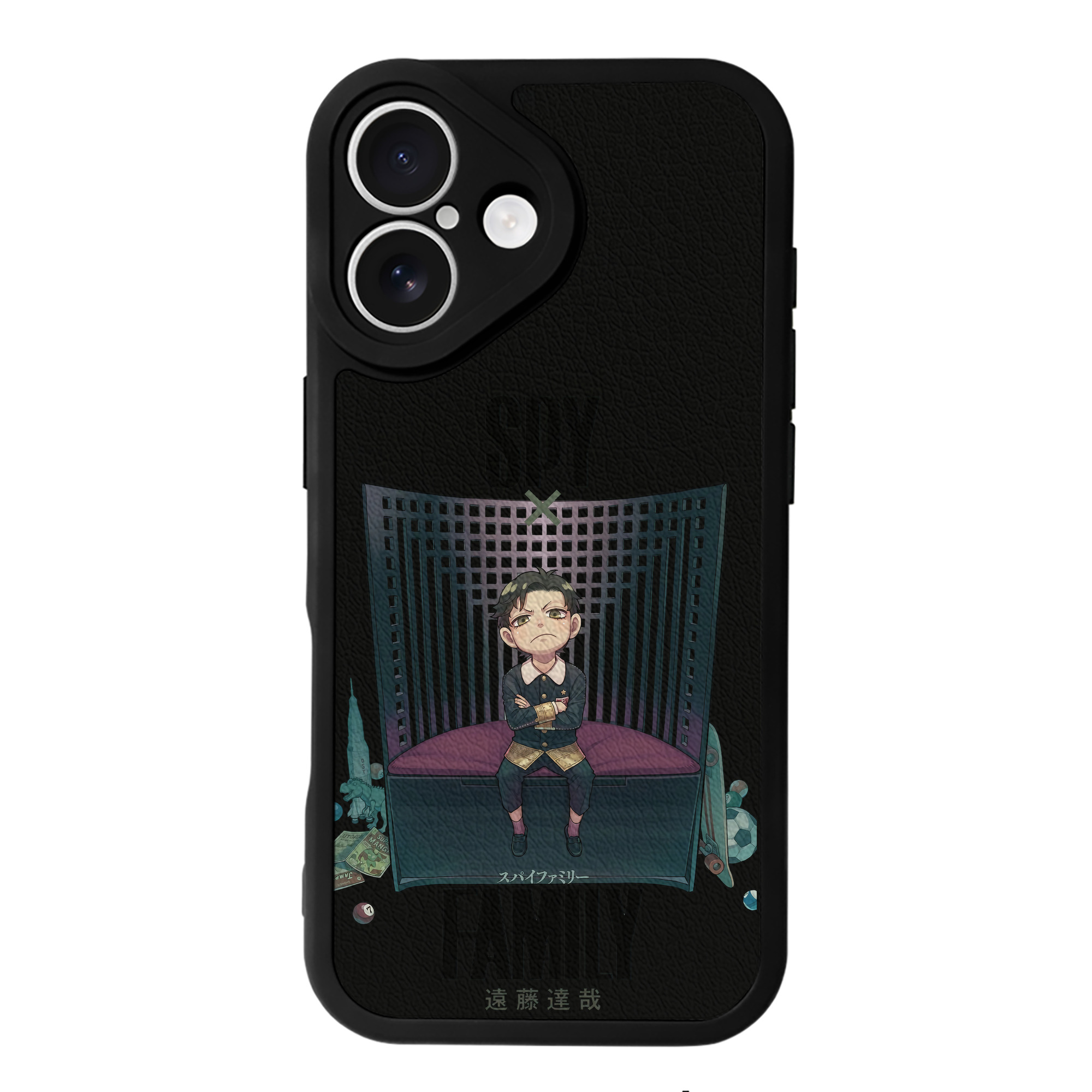 （画像用） SPY×FAMILY间谍家家酒 【iPhone 16シリーズ対応】シリコンスマホケース（レザー調） 材質：シリコン